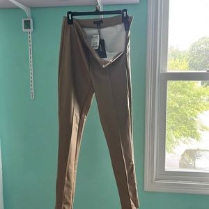 Brown leather like pants. Vegan leather on tag